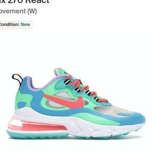 Nike AirMax 270 Neon 6 used Nike Air Max 270 React Psychedelic Movement (W)